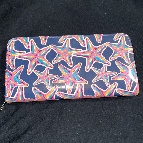 Simply southern pink starfish with navy blue background wallet in GUC - Picture 8 of 8